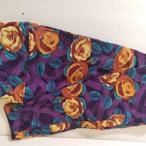 Lularoe Tall & Curvy Floral Leggings